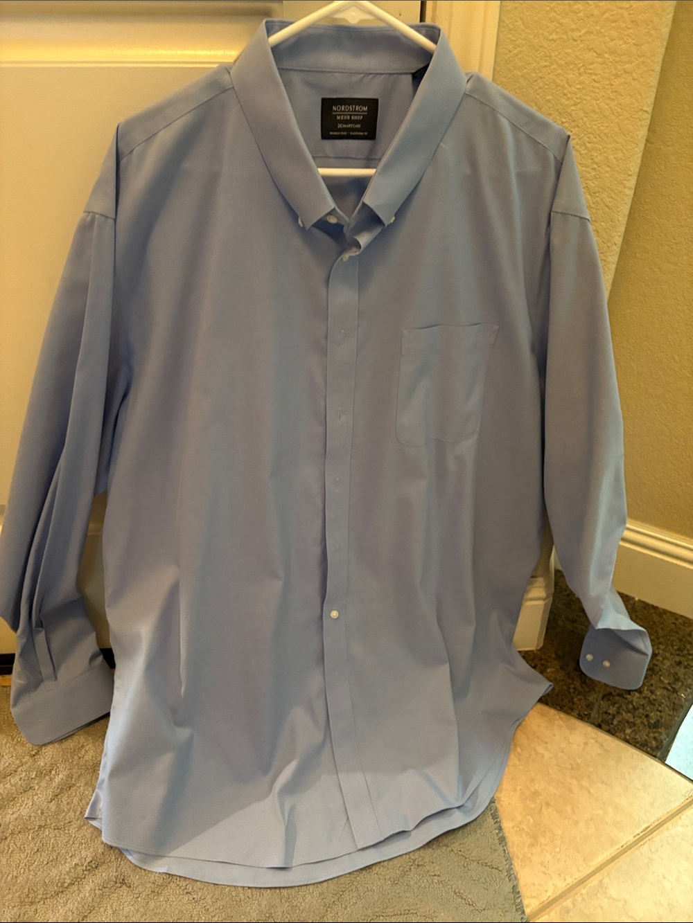 Nordstrom Men’s Light Blue Button-Down Dress Shirt
